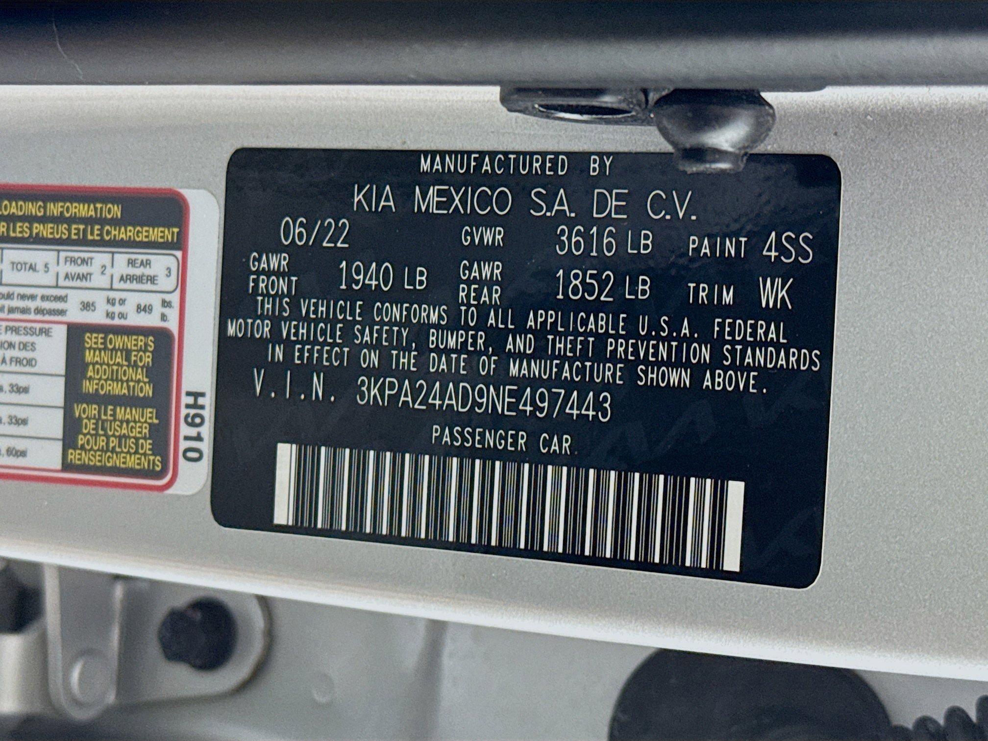 Used 2022 Kia Rio LX image 70