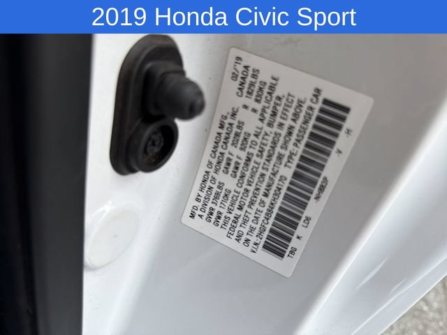 Used 2019 Honda Civic Sport image 30