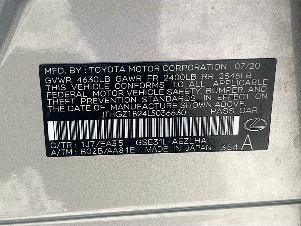 Used 2020 Lexus IS 350 F Sport w/ F Sport Package RWD image 33