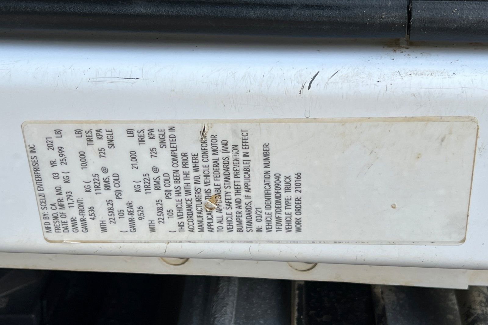 Used 2021 Ford F750 2WD Regular Cab Super Duty image 27