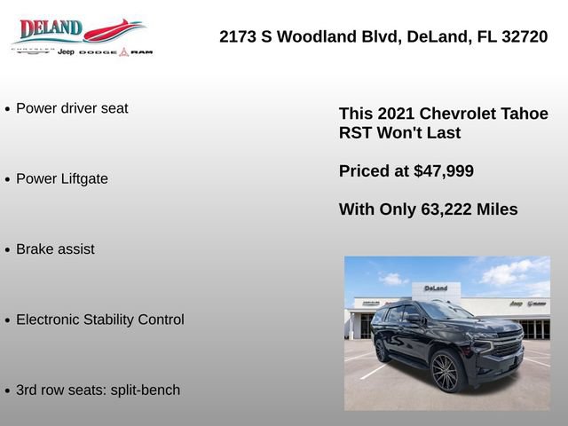 Used 2021 Chevrolet Tahoe RST AWD/4WD image 6