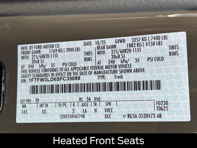 New 2025 Ford F150 XLT w/ Equipment Group 302A MID image 30