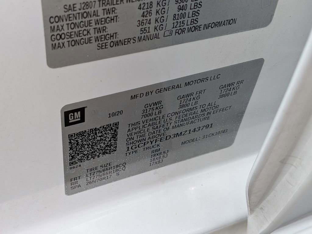 Used 2021 Chevrolet Silverado 1500 LT Trail Boss image 32