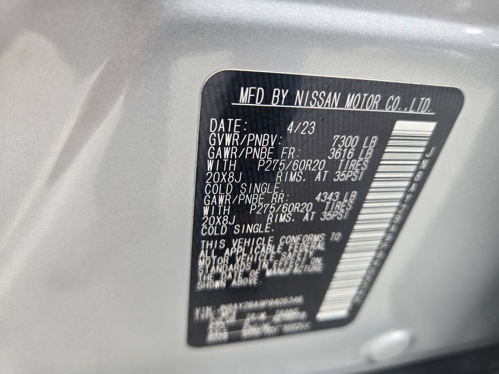 Used 2023 Nissan Armada SL w/ Captain's Chairs Package RWD image 14