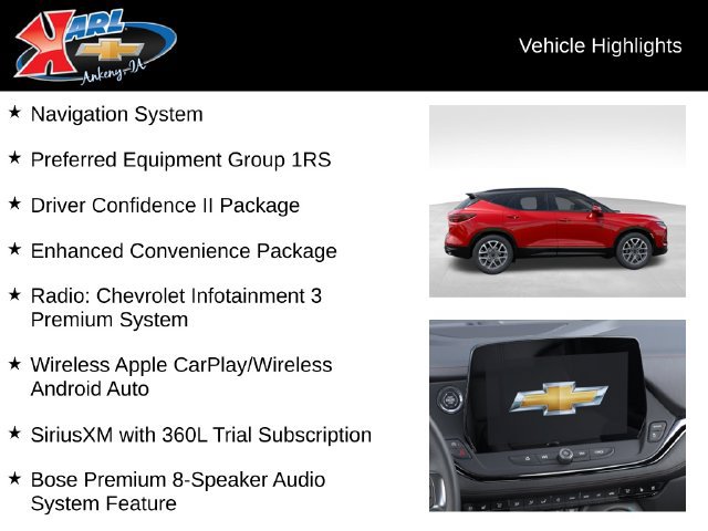 New 2026 Chevrolet Blazer RS w/ Driver Confidence II Package AWD/4WD image 3