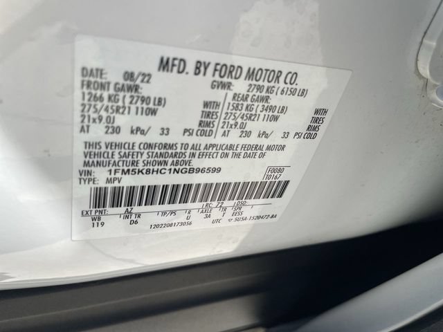 Used 2022 Ford Explorer Platinum w/ Equipment Group 601A AWD/4WD image 36