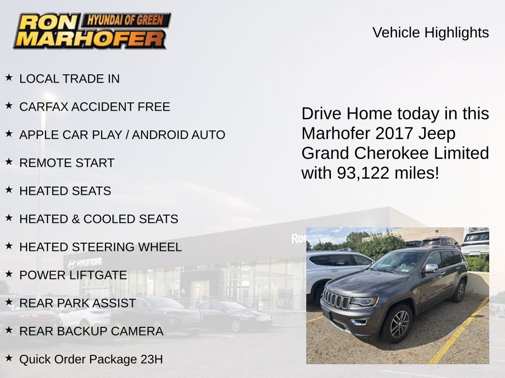 Used 2017 Jeep Grand Cherokee Limited w/ Luxury Group II AWD/4WD image 13