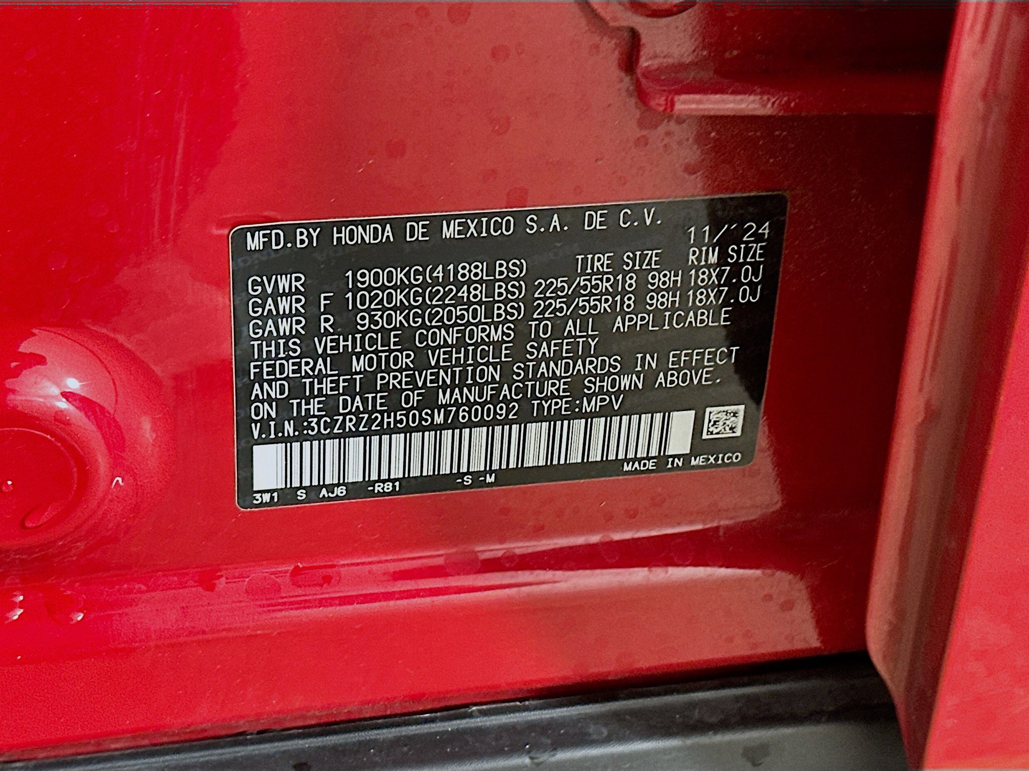 Used 2025 Honda HR-V Sport image 12