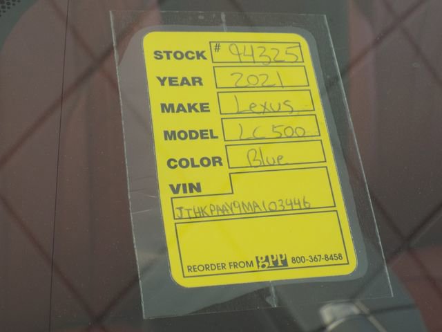 Used 2021 Lexus LC 500 Convertible image 53