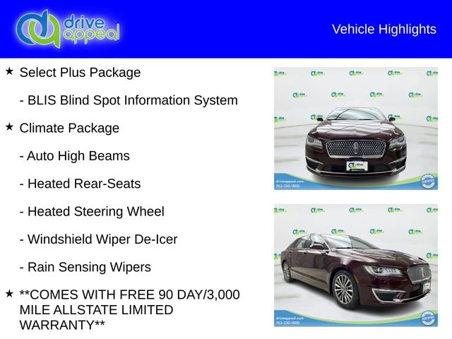 Used 2017 Lincoln MKZ Select w/ Select Plus Package AWD/4WD image 6