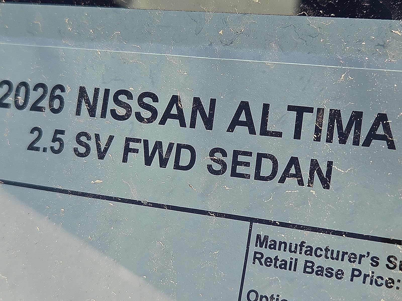 New 2026 Nissan Altima 2.5 SV w/ SV Special Edition Package FWD image 9