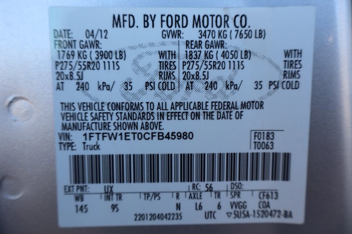 Used 2012 Ford F150 Platinum AWD/4WD image 46
