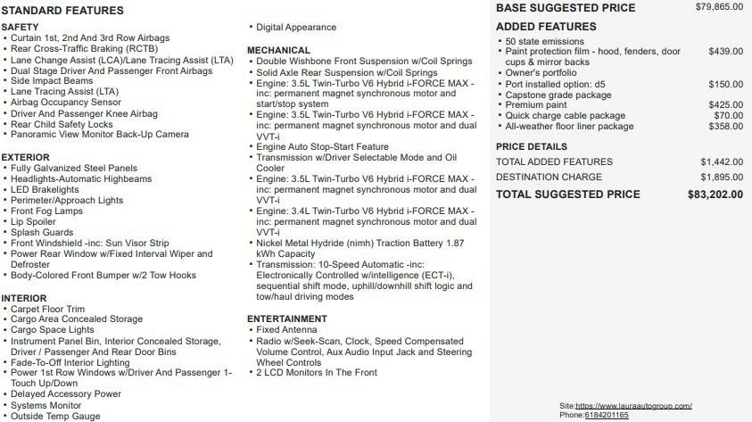 Used 2023 Toyota Sequoia Capstone image 2