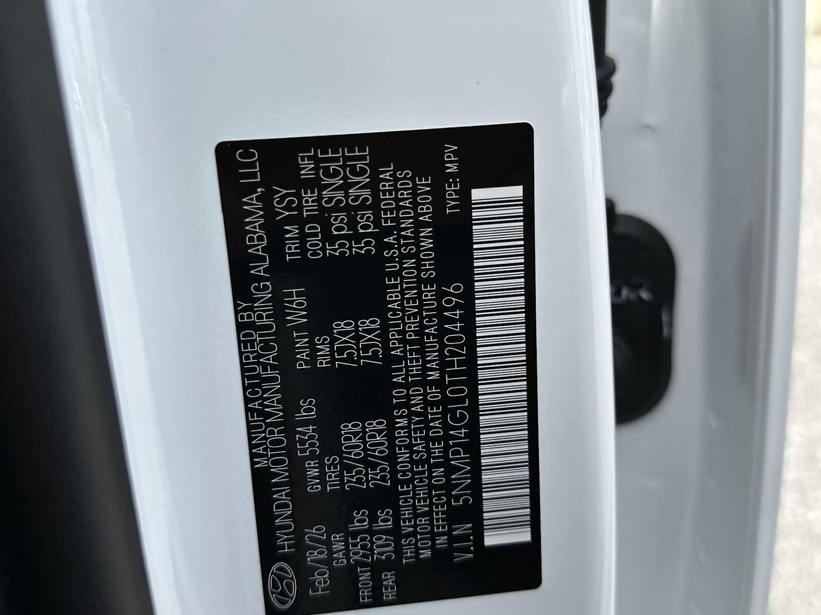 New 2026 Hyundai Santa Fe SE image 27