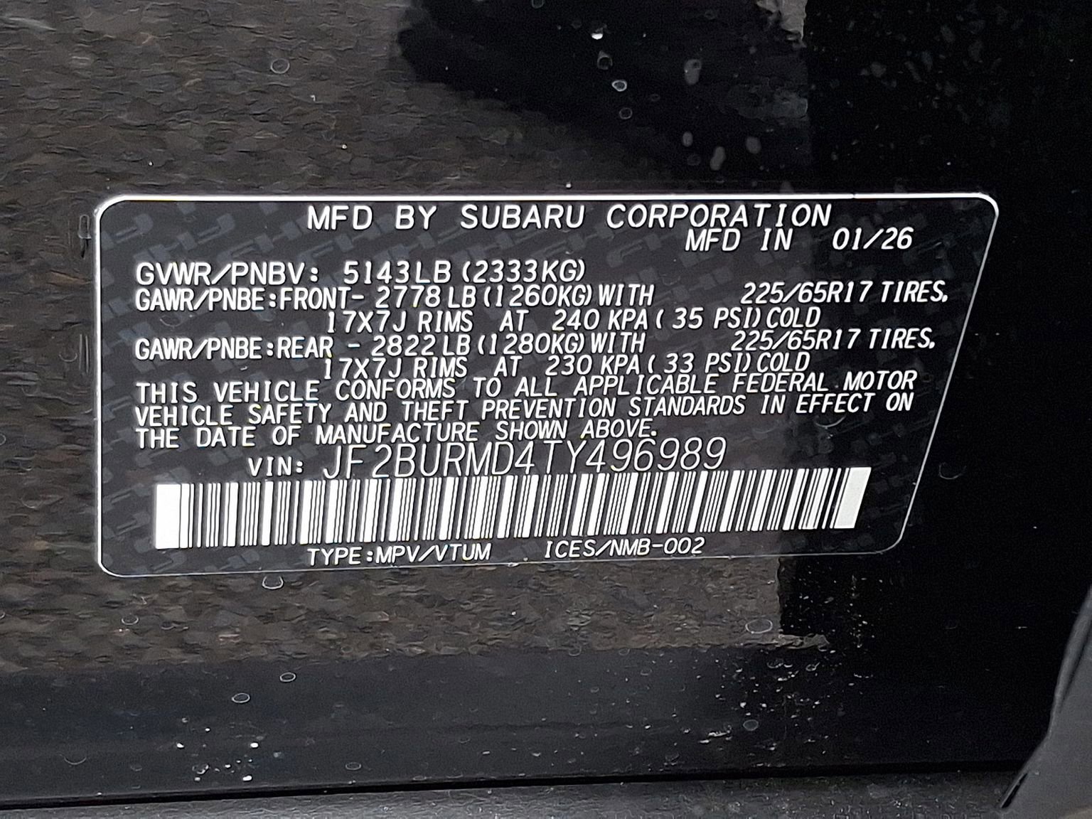 New 2026 Subaru Outback Wilderness w/ Wilderness Package AWD/4WD image 12