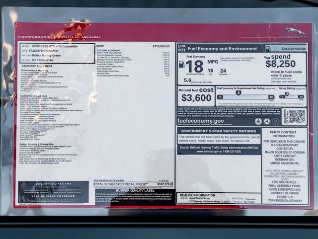 New 2024 Jaguar F-TYPE R image 39