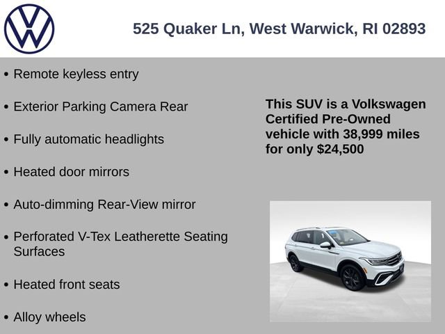 Certified 2023 Volkswagen Tiguan SE w/ Panoramic Sunroof Package image 13