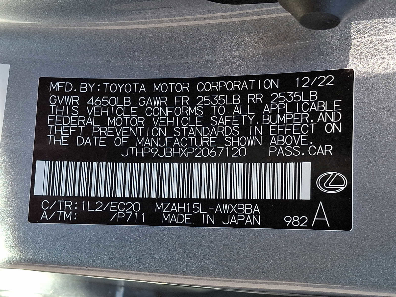 Used 2023 Lexus UX 250h AWD w/ Accessory Package (Z2) image 26