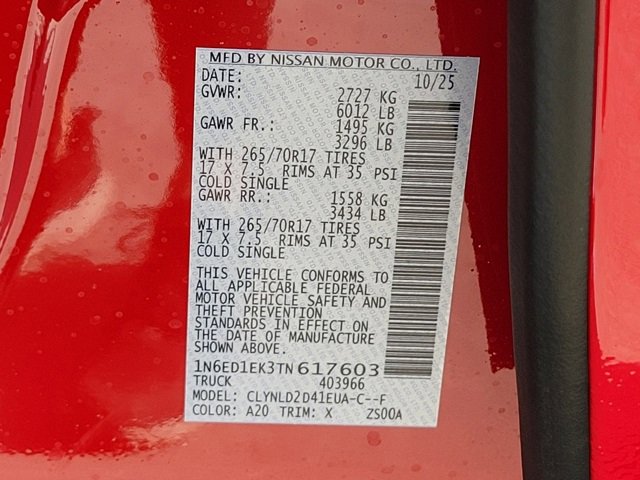 New 2026 Nissan Frontier PRO-4X image 11
