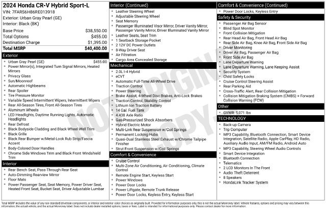 Used 2024 Honda CR-V Sport-L image 4
