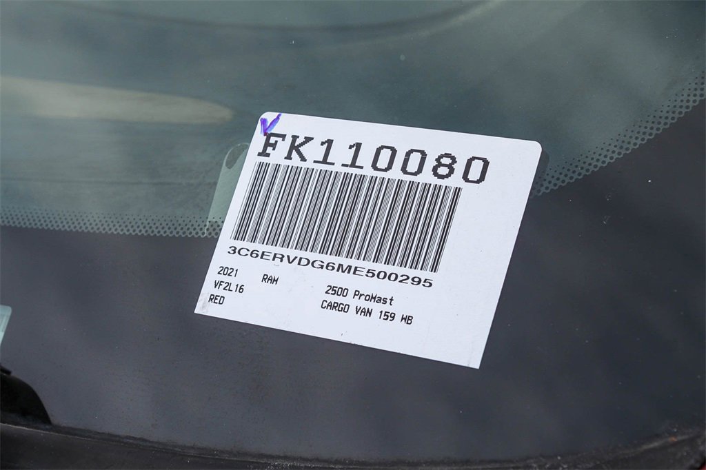 Used 2021 RAM ProMaster 2500 w/ Premium Appearance Group image 47