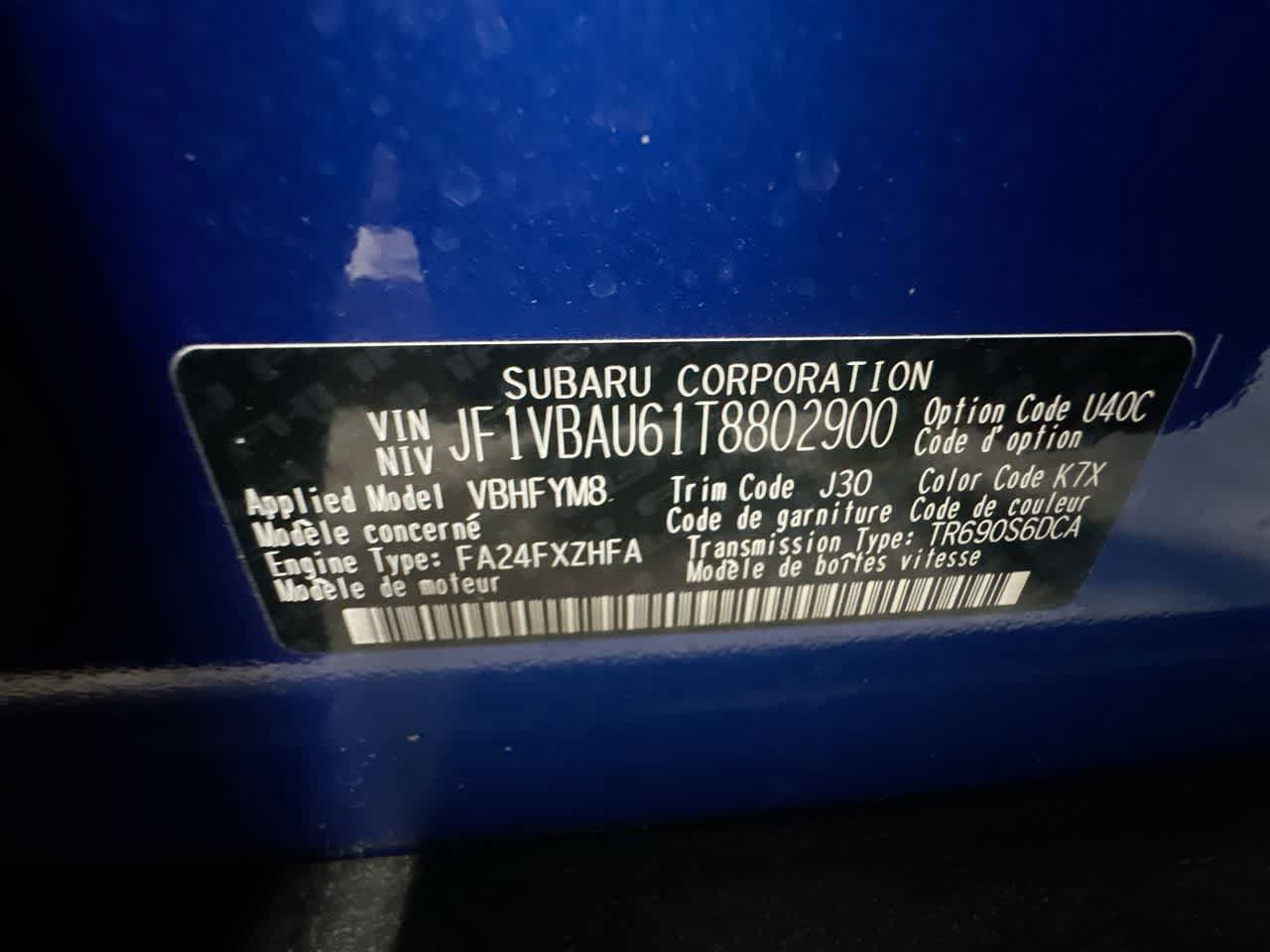 New 2026 Subaru WRX GT AWD/4WD image 29