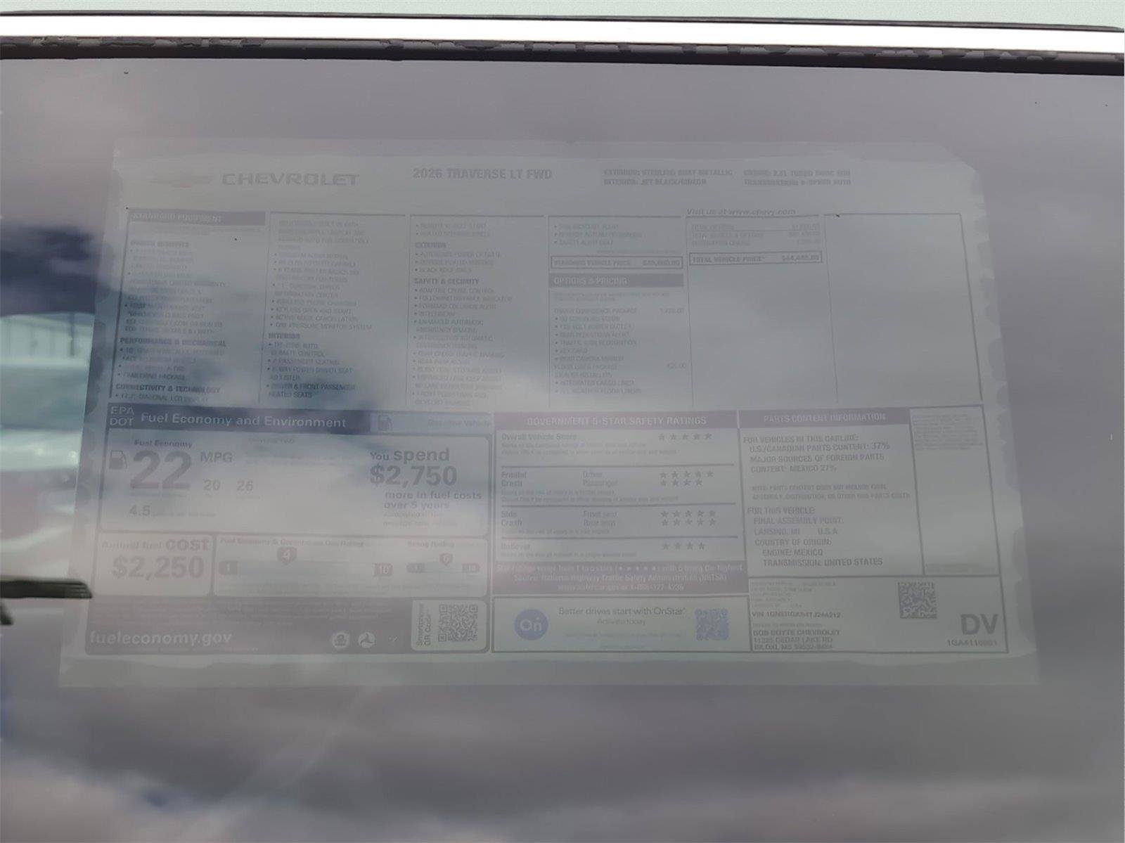 New 2026 Chevrolet Traverse LT w/ Driver Confidence Package image 34