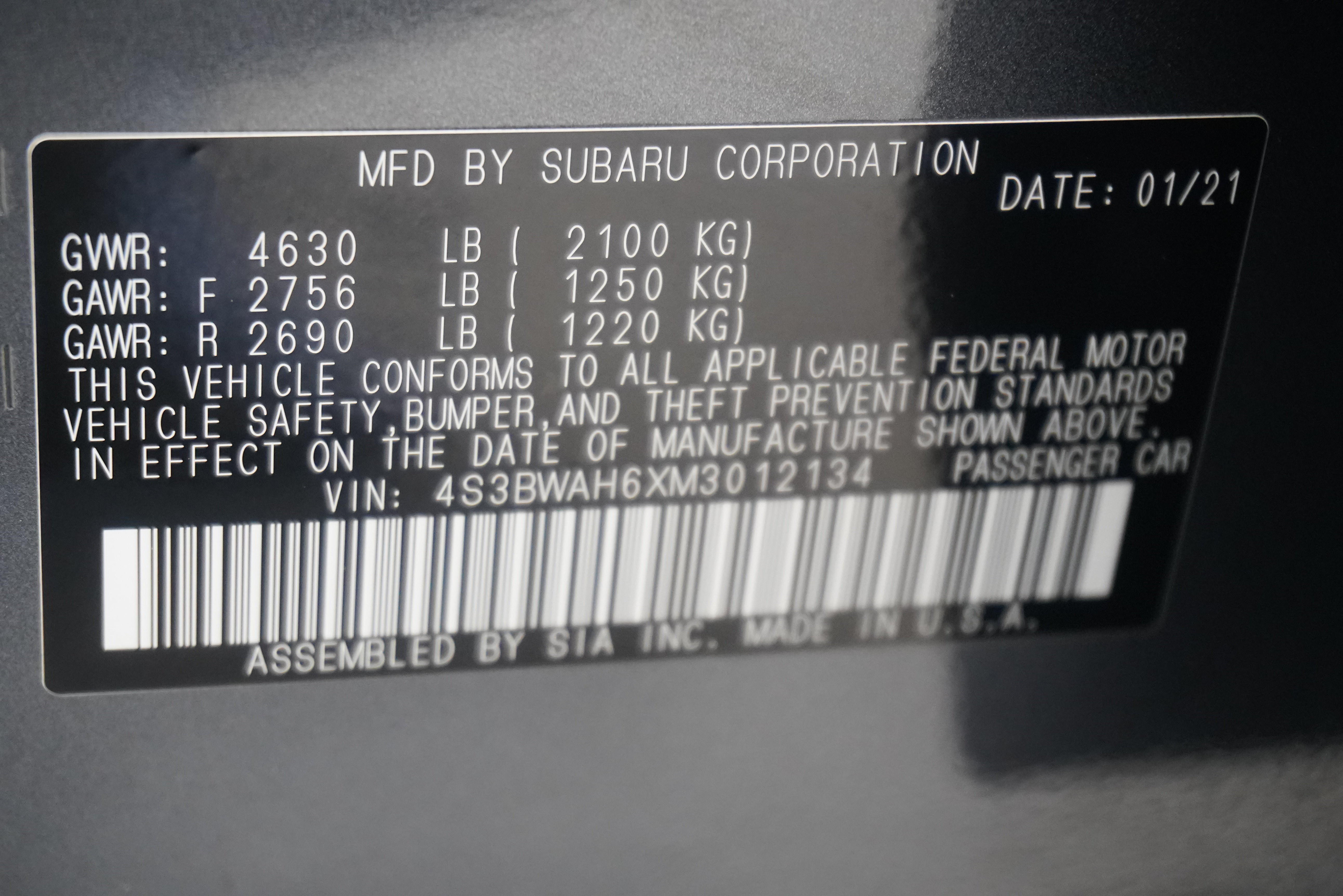 Used 2021 Subaru Legacy Sport AWD/4WD image 28