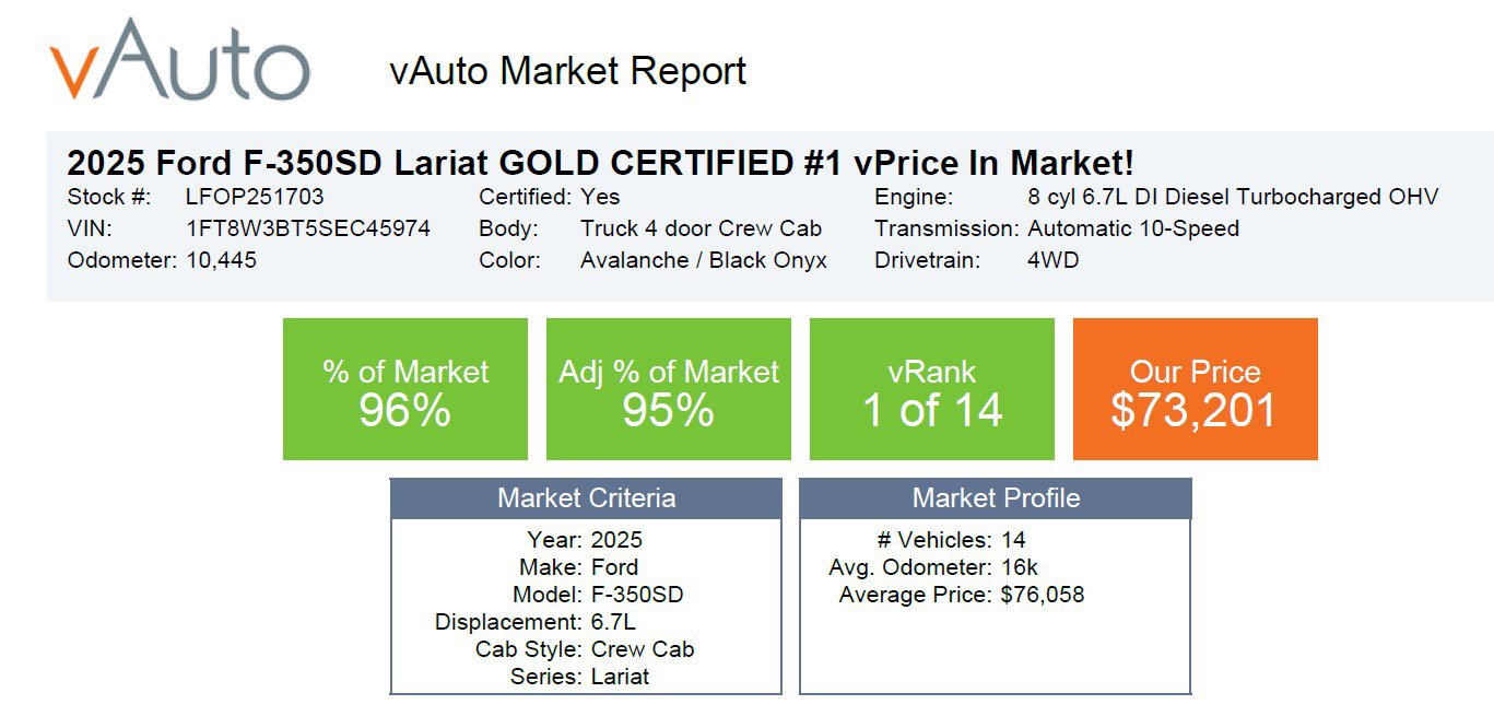 Certified 2025 Ford F350 Lariat w/ Black Appearance Package image 2
