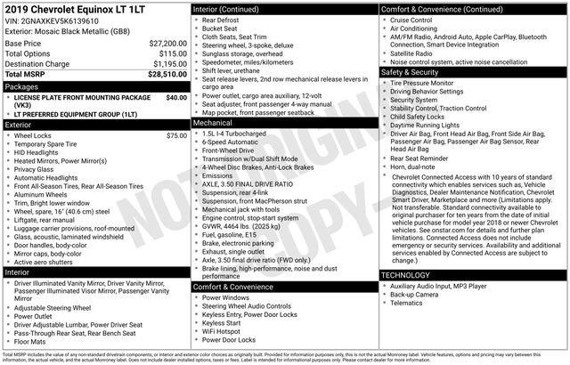 Used 2019 Chevrolet Equinox LT image 7