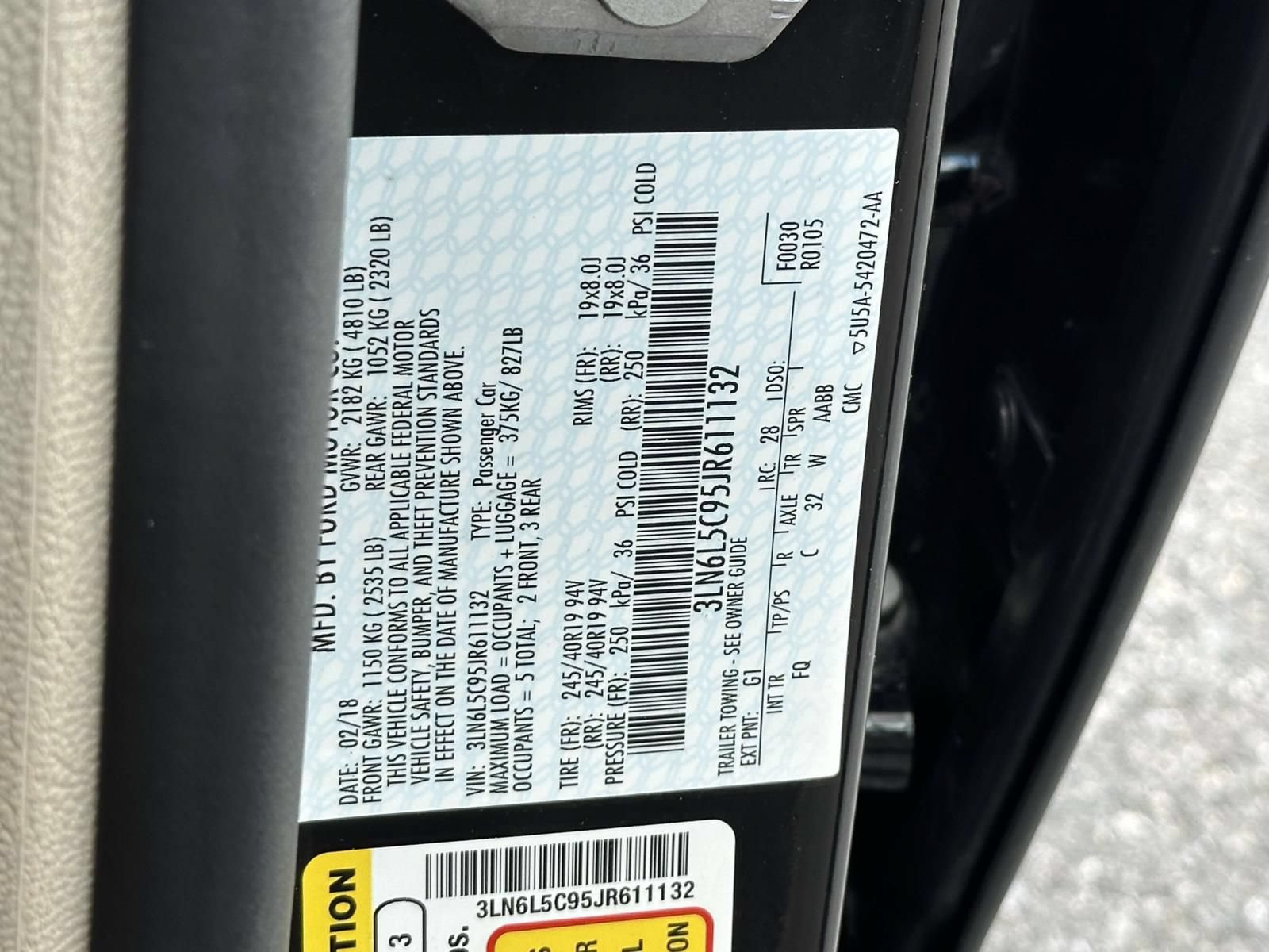 Used 2018 Lincoln MKZ Select w/ Select Plus Package FWD image 25