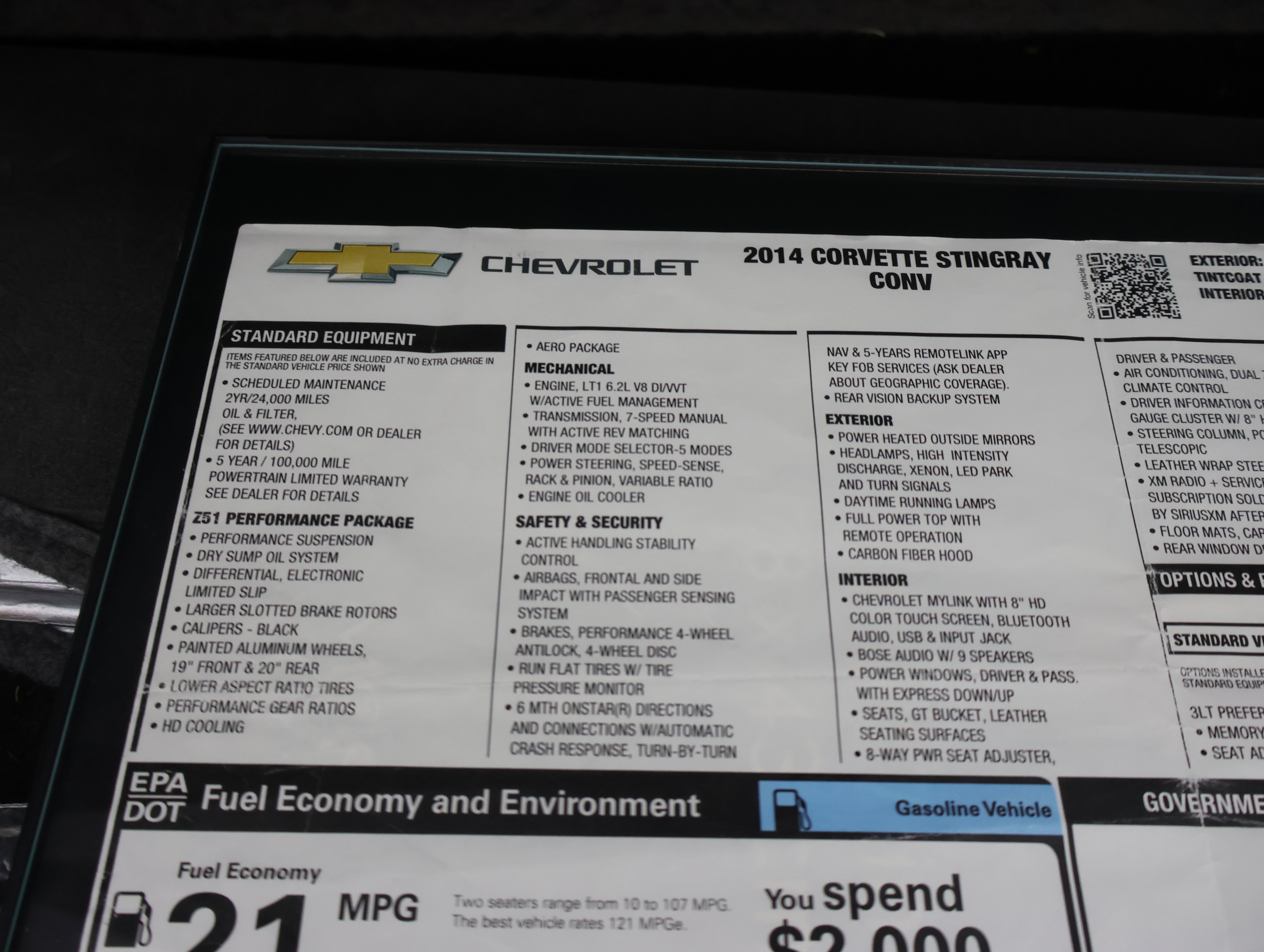 Used 2014 Chevrolet Corvette Stingray Convertible w/ 3LT Preferred Equipment Group RWD image 27