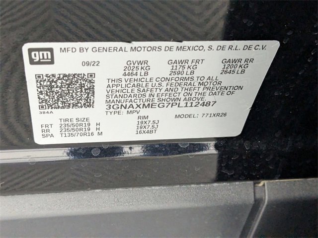 Certified 2023 Chevrolet Equinox RS w/ RS Leather Package image 39
