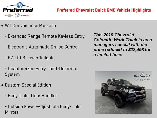 Used 2019 Chevrolet Colorado W/T w/ Custom Special Edition image 2