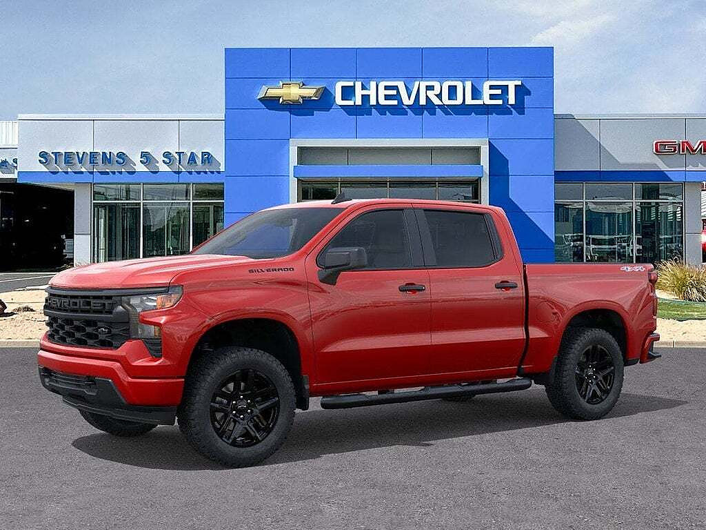 New 2026 Chevrolet Silverado 1500 Custom w/ Turbomax Blackout Package AWD/4WD image 32