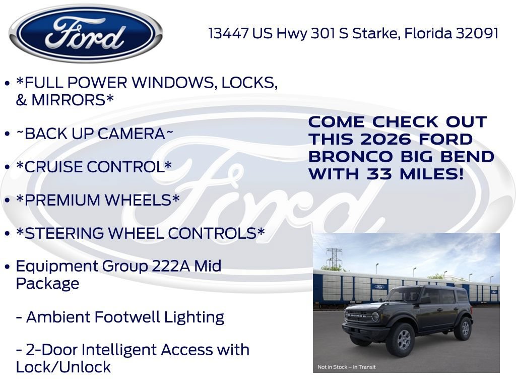 New 2026 Ford Bronco Big Bend AWD/4WD image 10