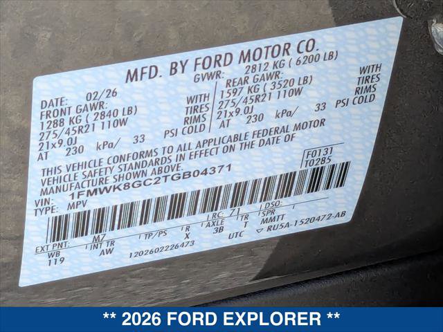 New 2026 Ford Explorer ST image 21