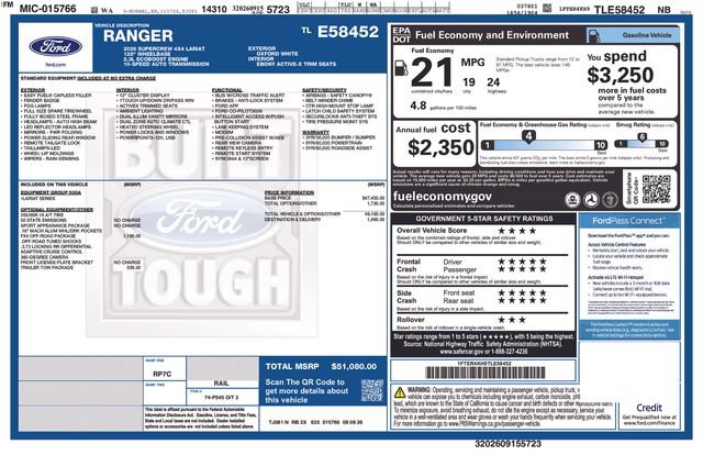 New 2026 Ford Ranger Lariat AWD/4WD image 23