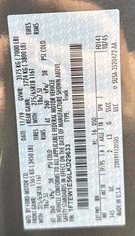 Used 2020 Ford F150 XLT w/ Equipment Group 302A Luxury image 9