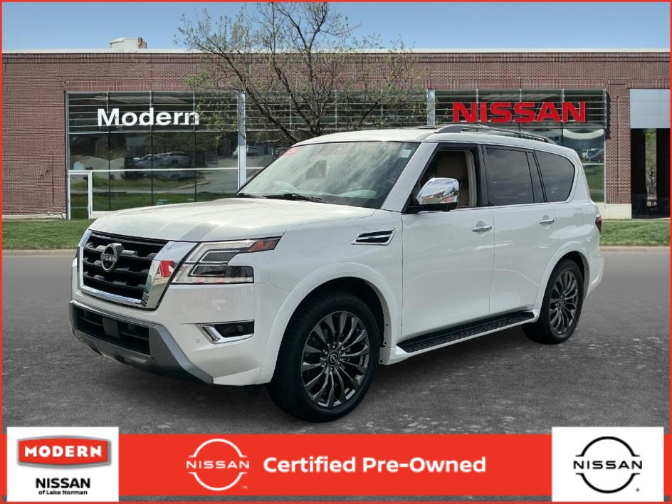 Certified 2023 Nissan Armada Platinum w/ Captain's Chairs Package AWD/4WD image 1