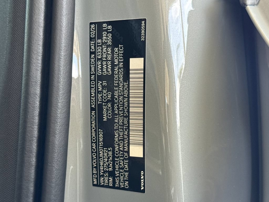 New 2026 Volvo XC90 T8 Ultra w/ Protection Package Premier AWD/4WD image 29