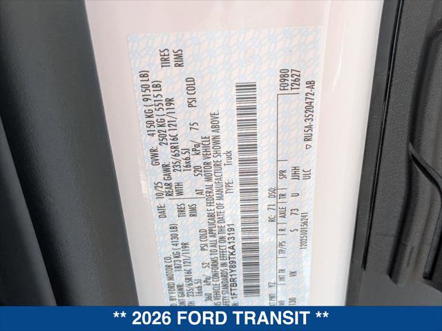 New 2026 Ford Transit 250 Low Roof image 20