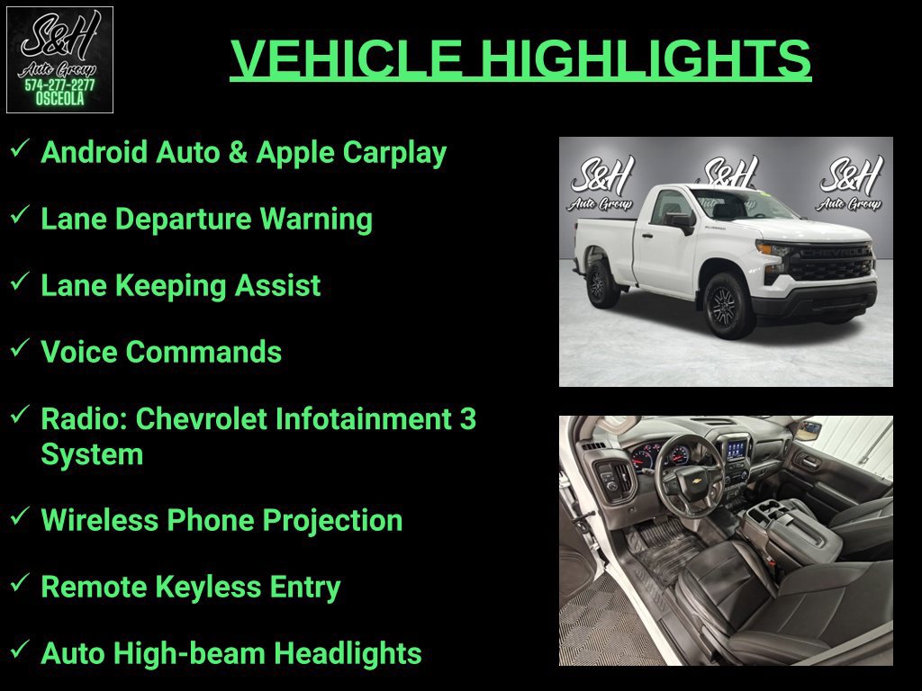 Used 2023 Chevrolet Silverado 1500 W/T RWD image 3