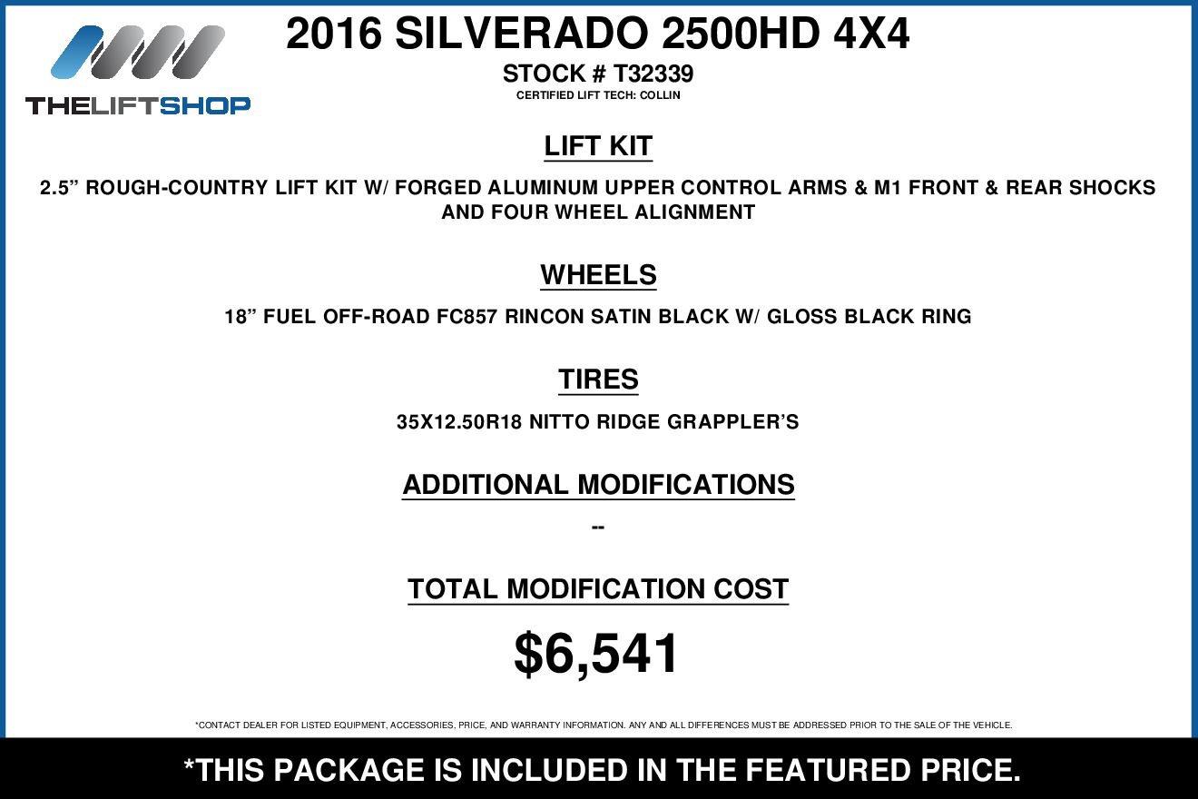 Used 2016 Chevrolet Silverado 2500 High Country w/ Duramax Plus Package image 2