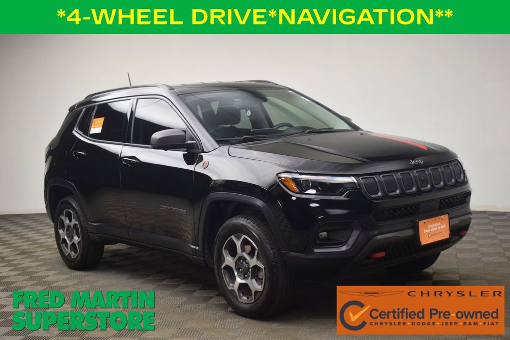 Certified 2022 Jeep Compass Trailhawk w/ Trailhawk Elite Group AWD/4WD image 1