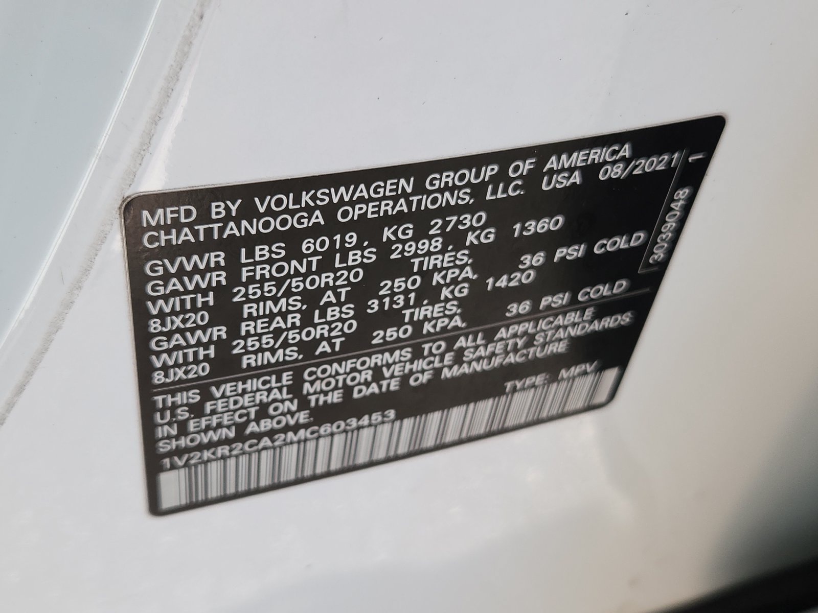 Used 2021 Volkswagen Atlas SE AWD/4WD image 20