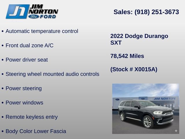 Used 2022 Dodge Durango SXT w/ Anodized Platinum Package AWD/4WD image 31