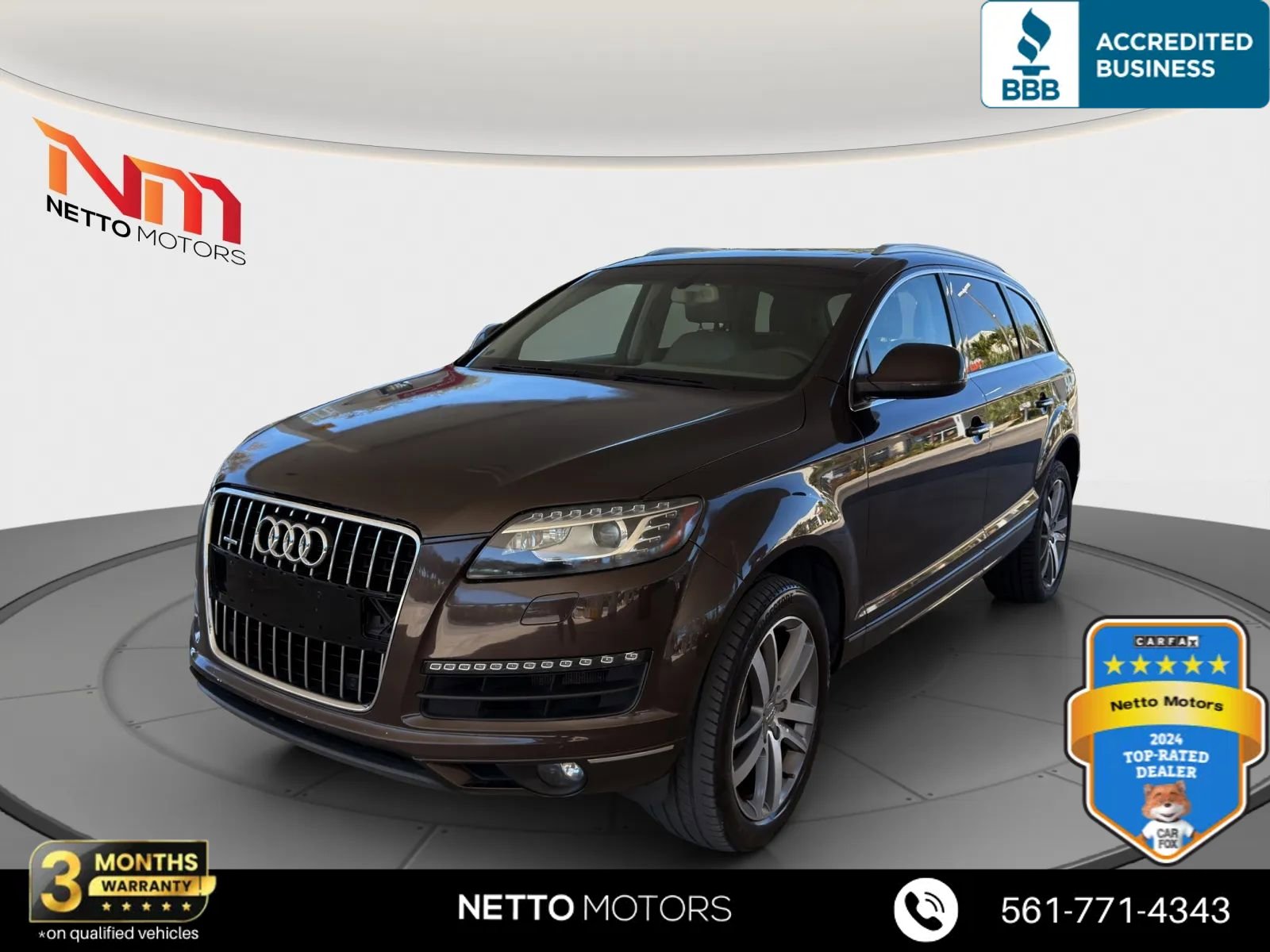 Used 2013 Audi Q7 3.0T Premium Plus w/ Premium Plus Pkg image 1