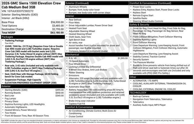 New 2026 GMC Sierra 1500 Elevation image 4