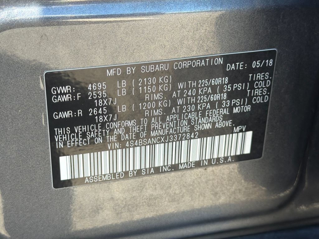 Used 2018 Subaru Outback 2.5i Limited AWD/4WD image 32
